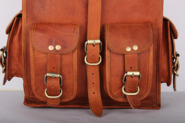 Leather 2-in-1 Rucksack and Courier Bag