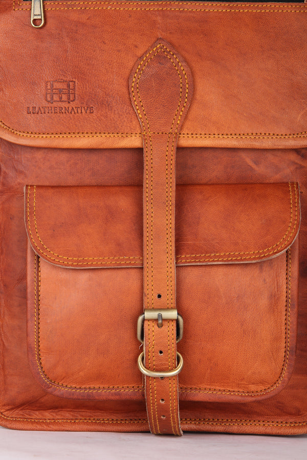 Brown Leather Vintage Rucksack