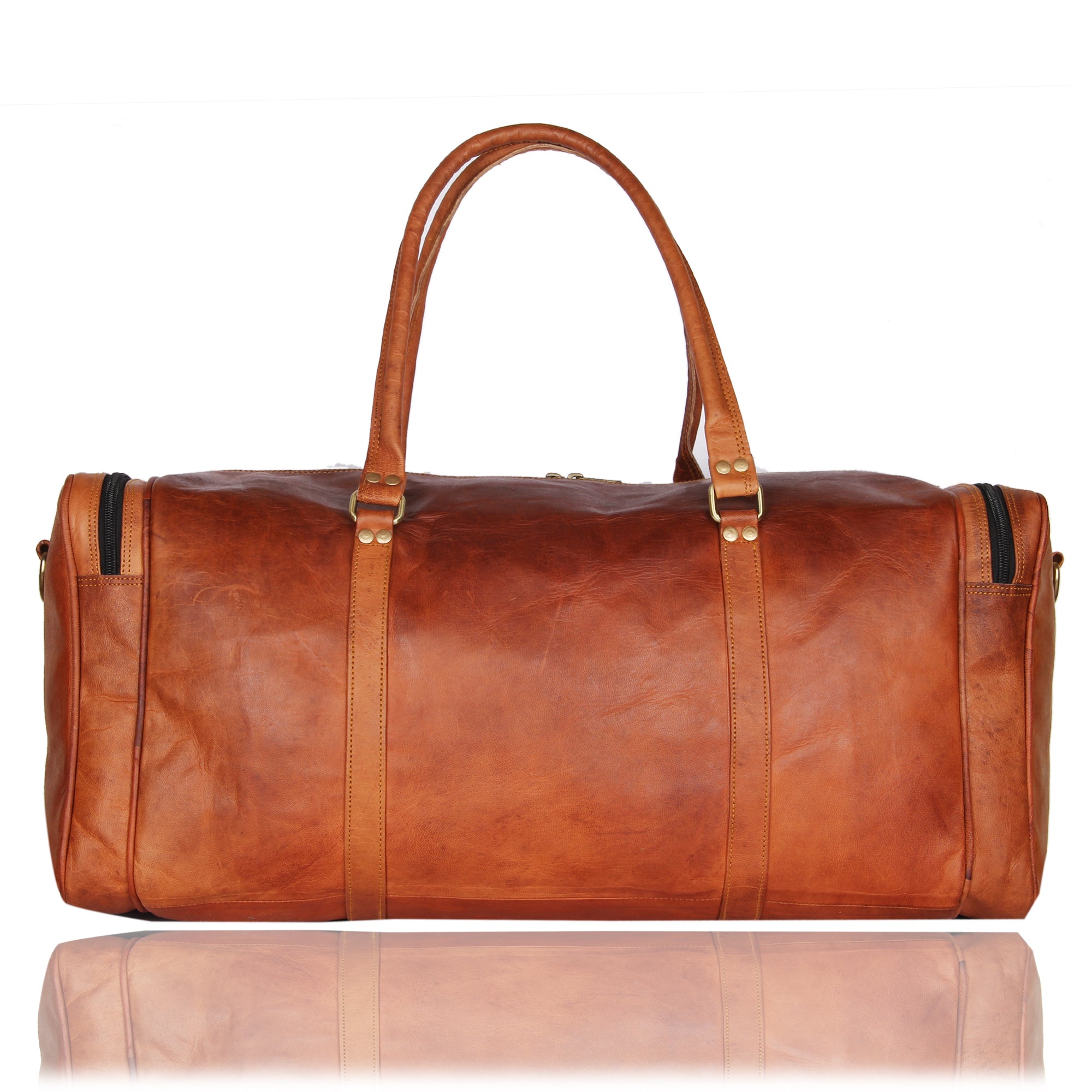 Handmade Leather Overnight Duffle Bag Leather Native